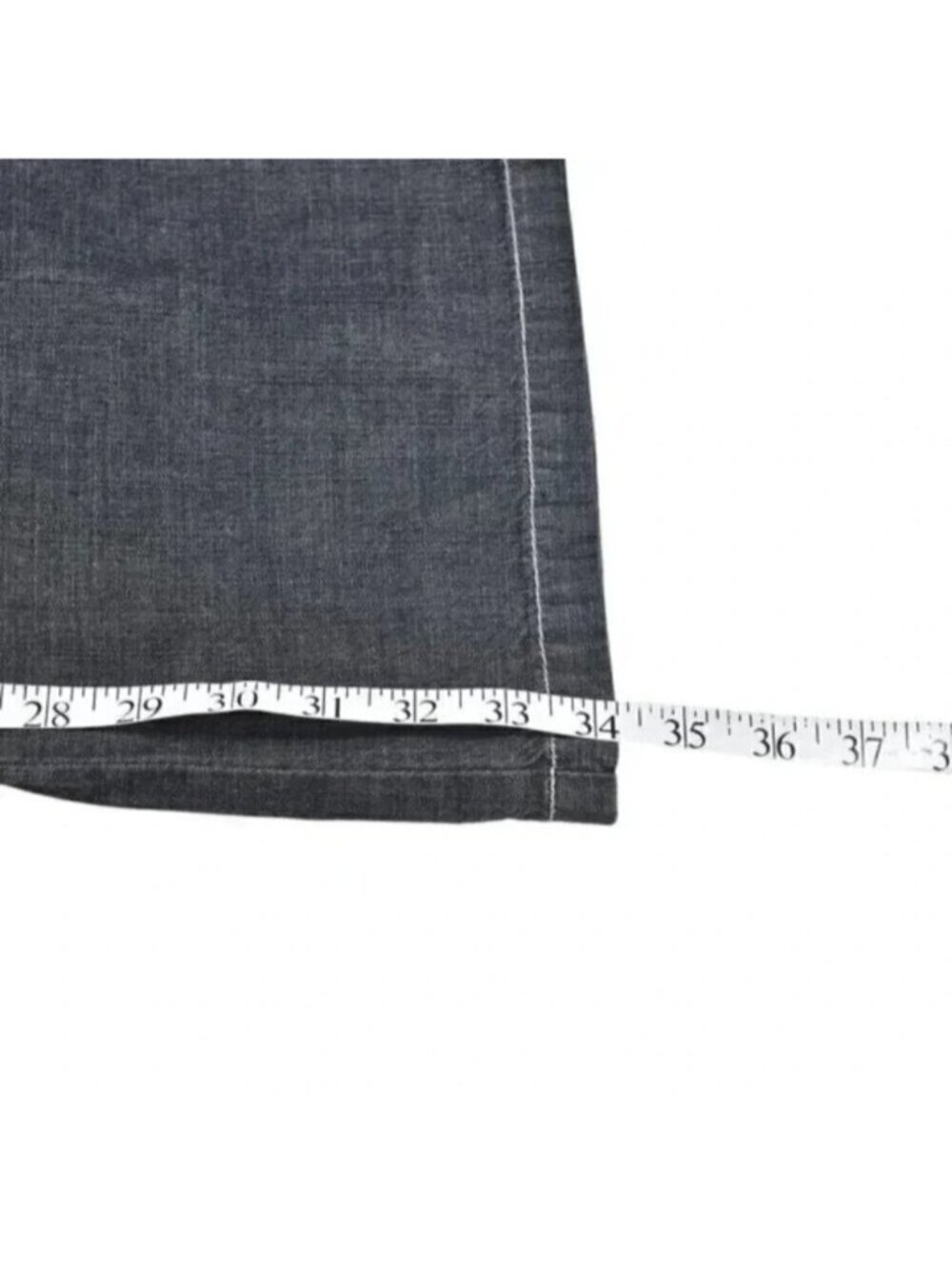 Vintage 90's Point Zero Nicole Benisti Wide Leg Jeans Gray NWT Size  15/16 - Picture 13 of 13